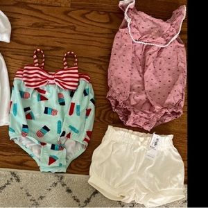 6-9M bundle. Perfect for summer &4th of July! Swim suit and outfit